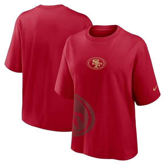 San Francisco 49ers Women's Red Nike Boxy Crop Tee M NWT - Picture 7 of 7